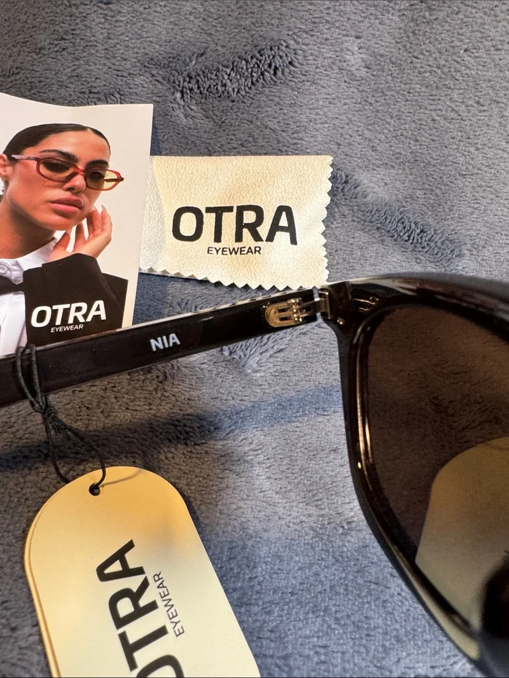 OTRA Eyewear Nia Rectangular Sunglasses in Chocolate